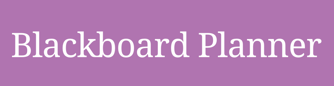 Blackboard Planner logo